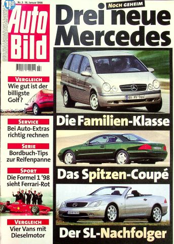 Deckblatt Auto Bild (03/1998)